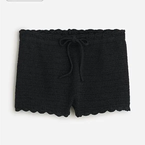 J. Crew Crochet Mini Shorts Swim Coverup Size Small