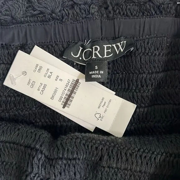 J. Crew Crochet Mini Shorts Swim Coverup Size Small