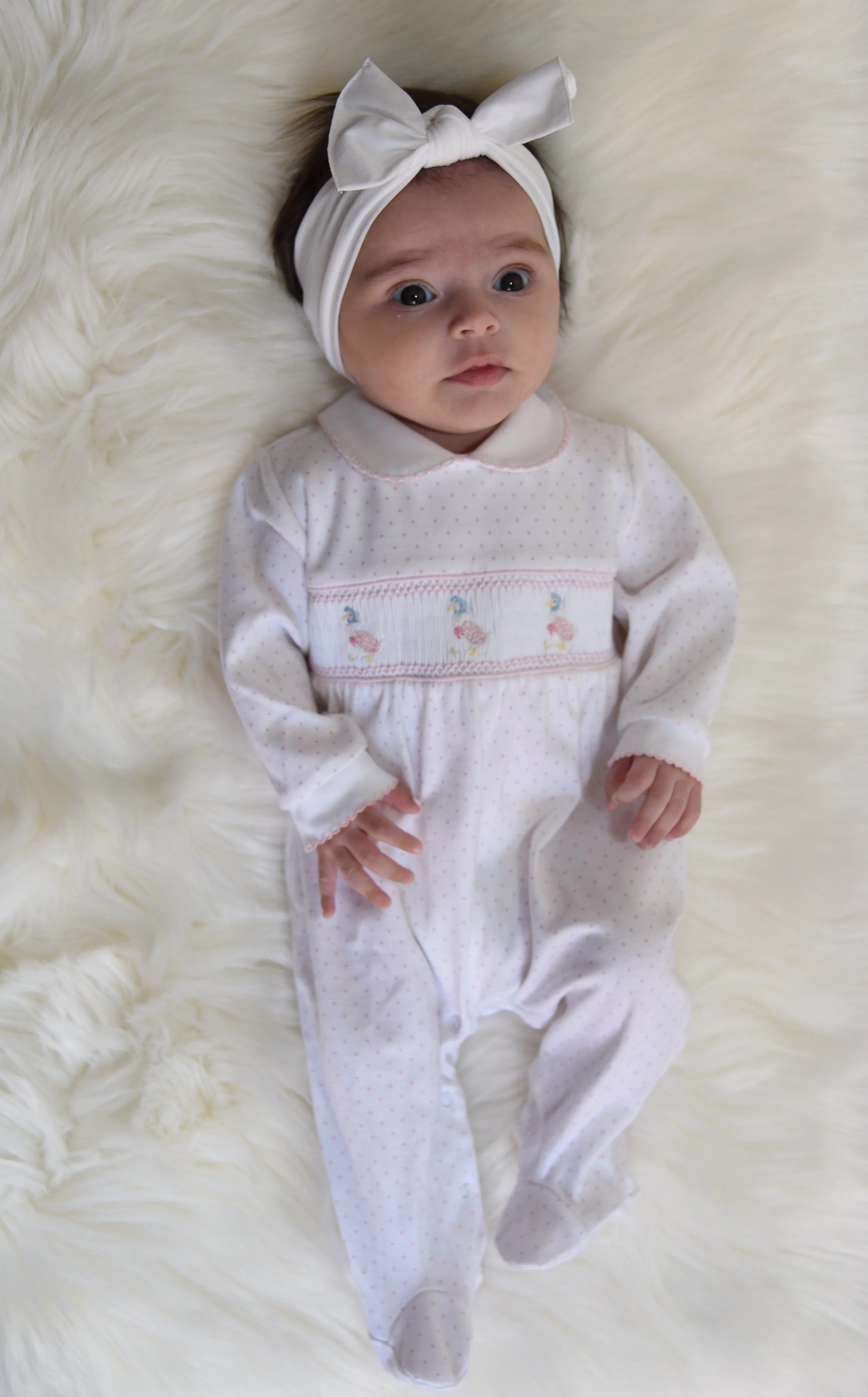 Jemima Puddle Duck Smocked Babygrow