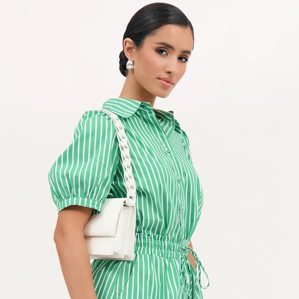 Jessica Structured Handbag (Gold)