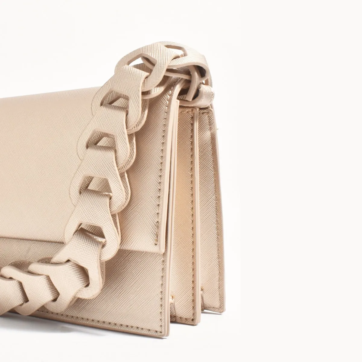 Jessica Structured Handbag (Gold)