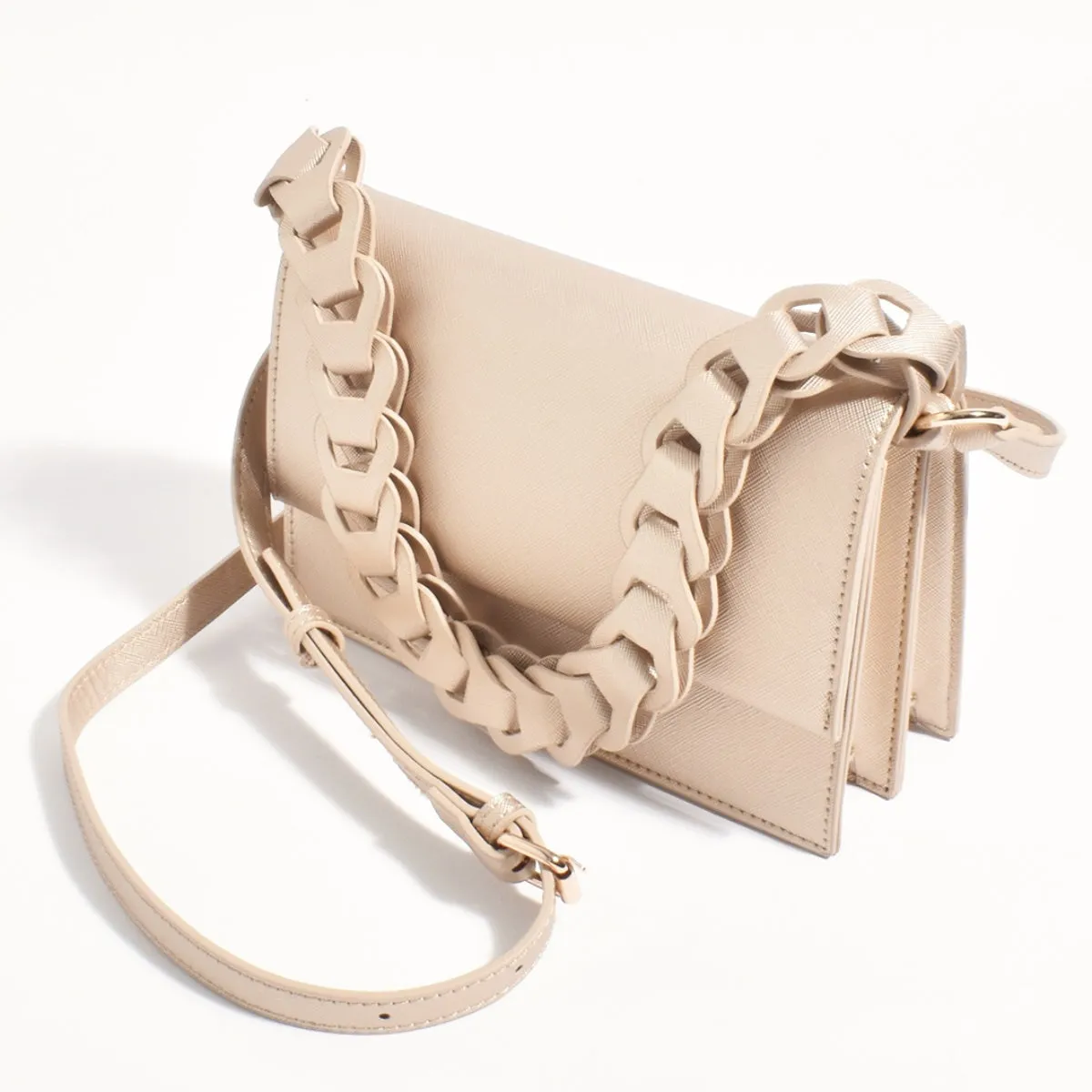 Jessica Structured Handbag (Gold)
