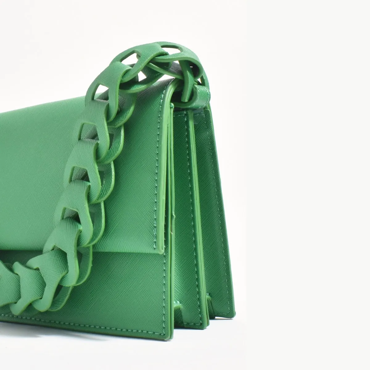Jessica Structured Handbag (Green)