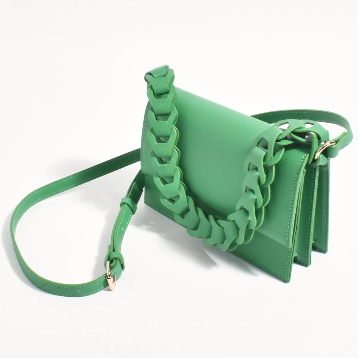 Jessica Structured Handbag (Green)