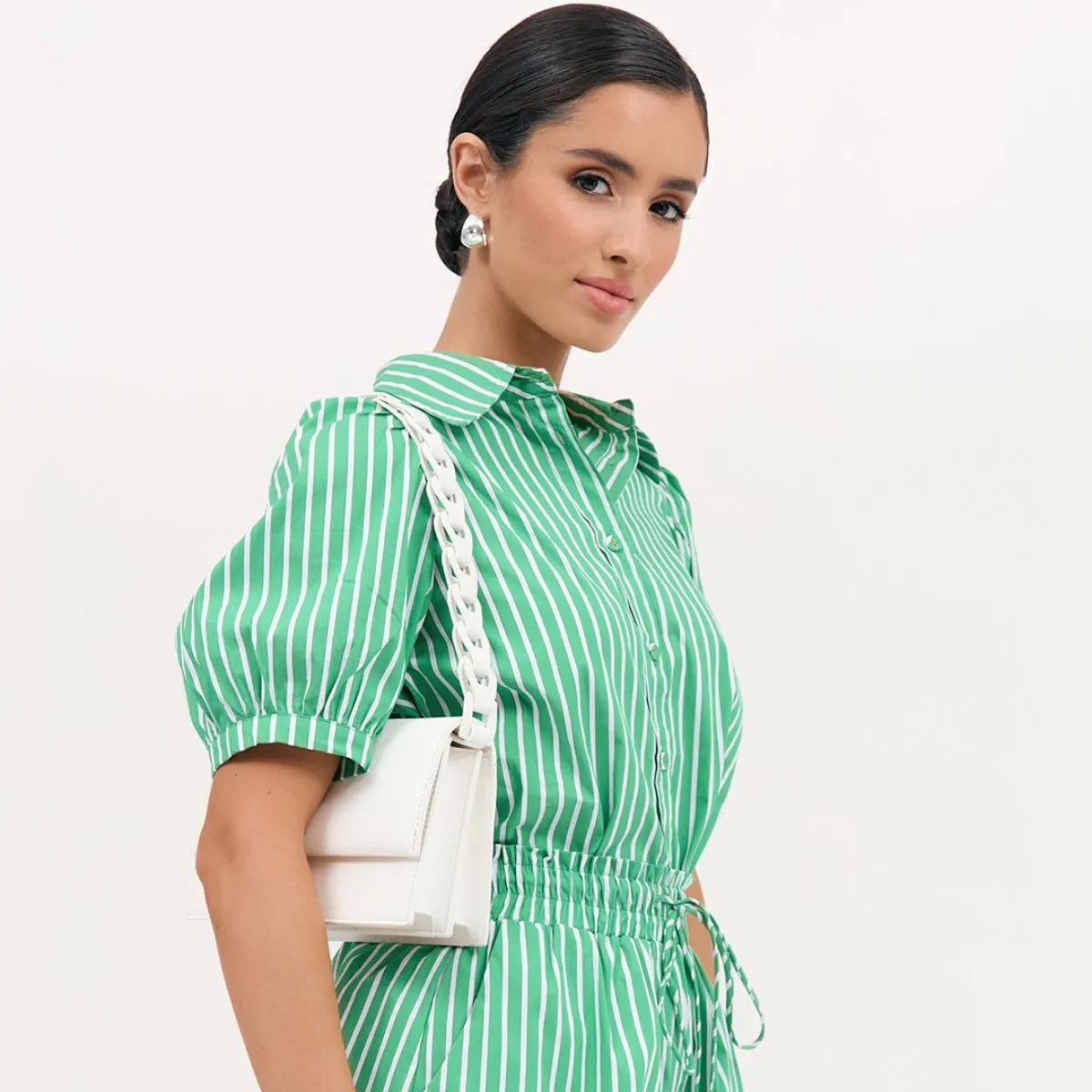 Jessica Structured Handbag (Green)