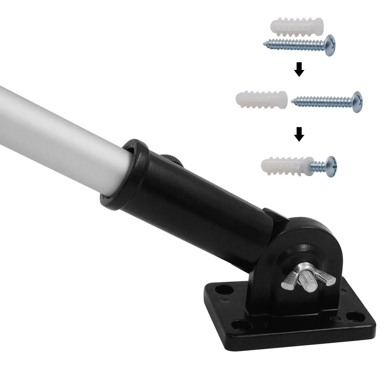 Jetlifee Multi Position Flagpole Mounting Bracket Rust Free Two Colors Available