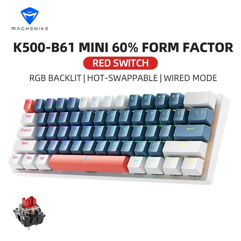 K500-B61 61-Key Mini Mechanical Gaming Keyboard