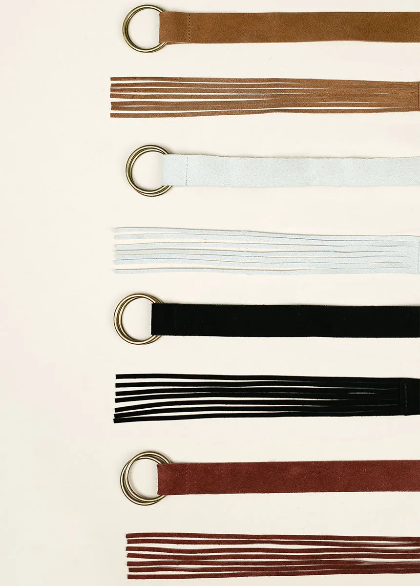 Kailey Leather Belt in Black