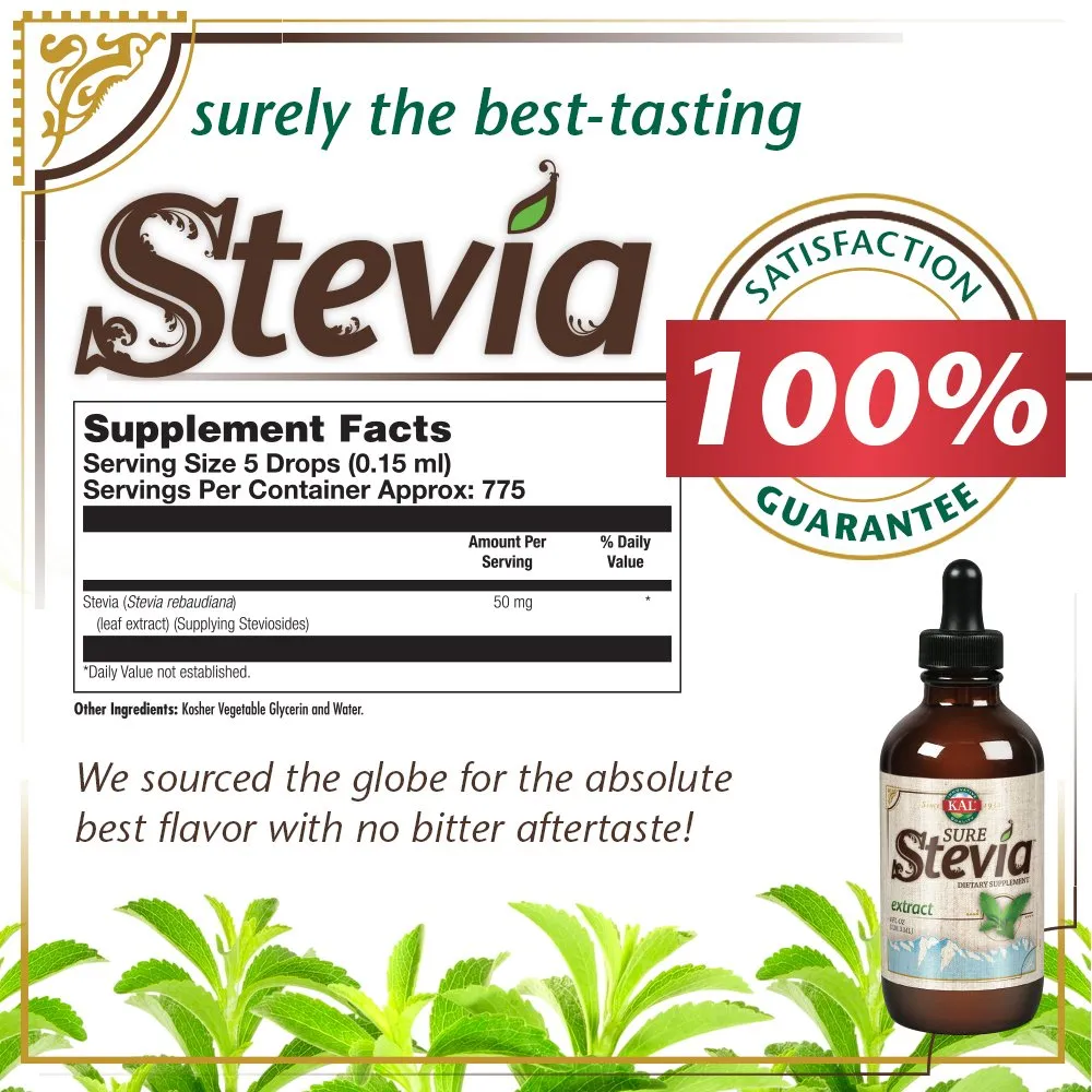 Kal Sure Stevia Liquid