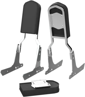 Khrome Werks 265591 Low Boy Tall Sissy Bar Pad - Plain