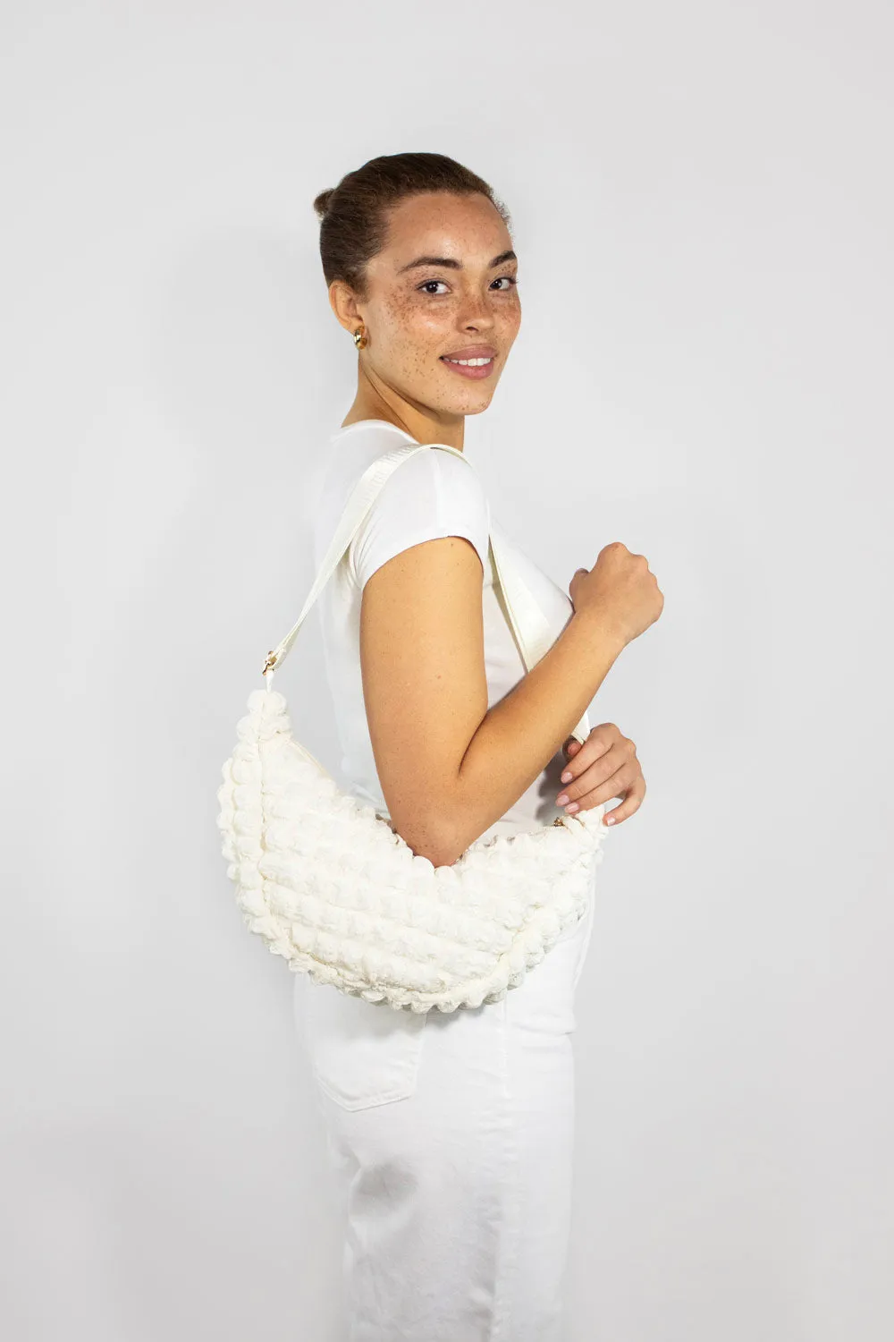 Kind Bag Cream Crossbody Bag