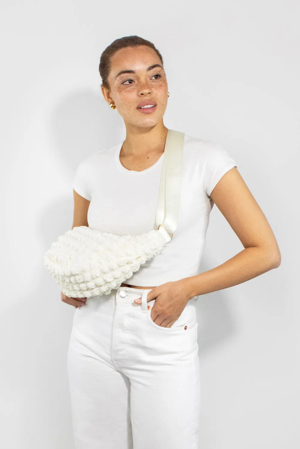 Kind Bag Cream Crossbody Bag