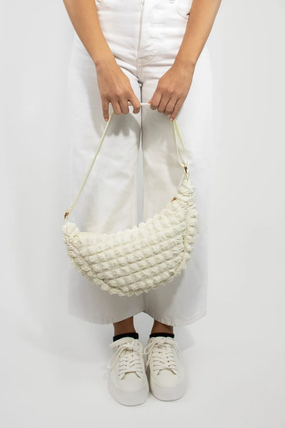 Kind Bag Cream Crossbody Bag