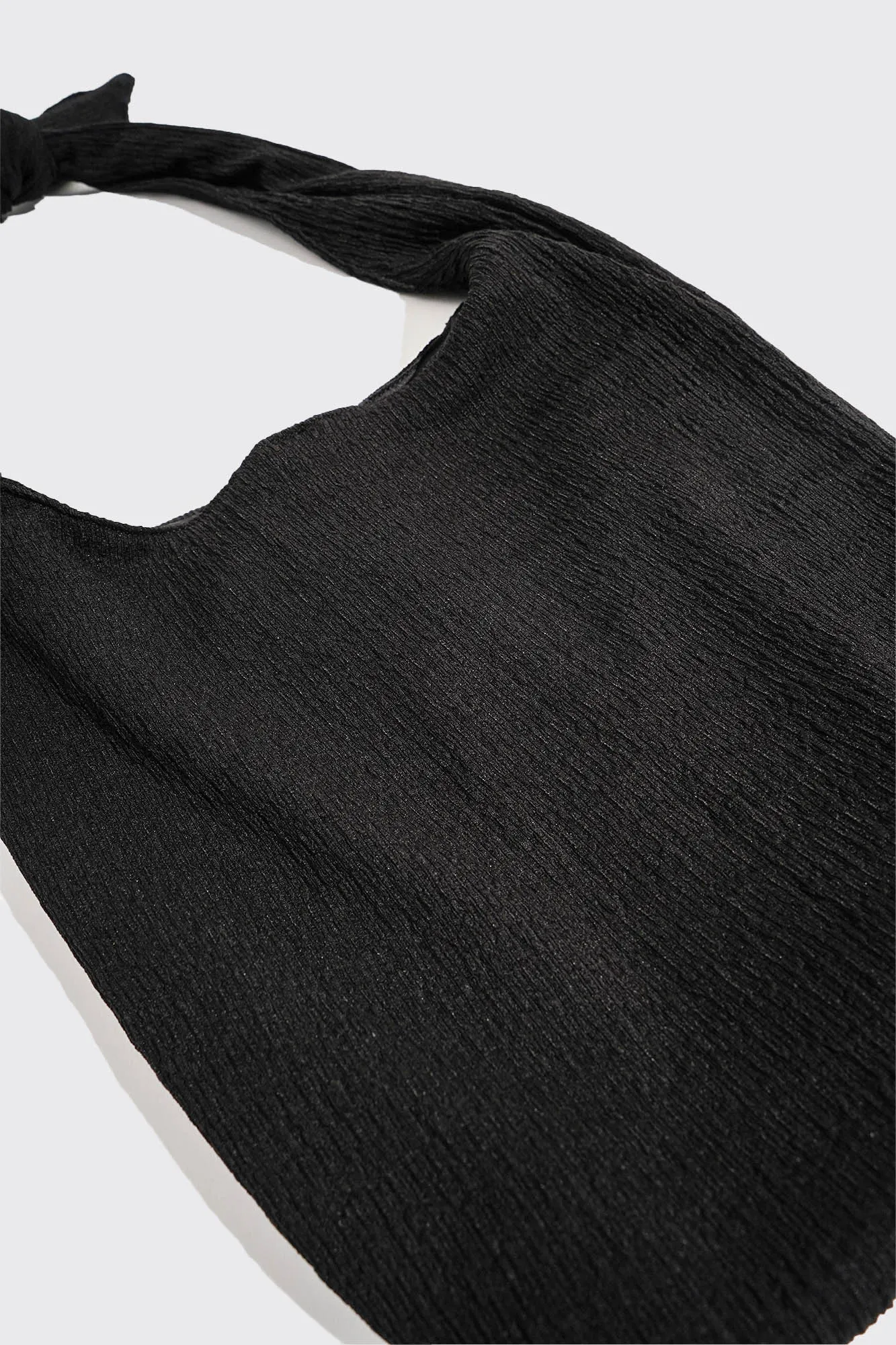 Knotted Handle Shoulder Bag