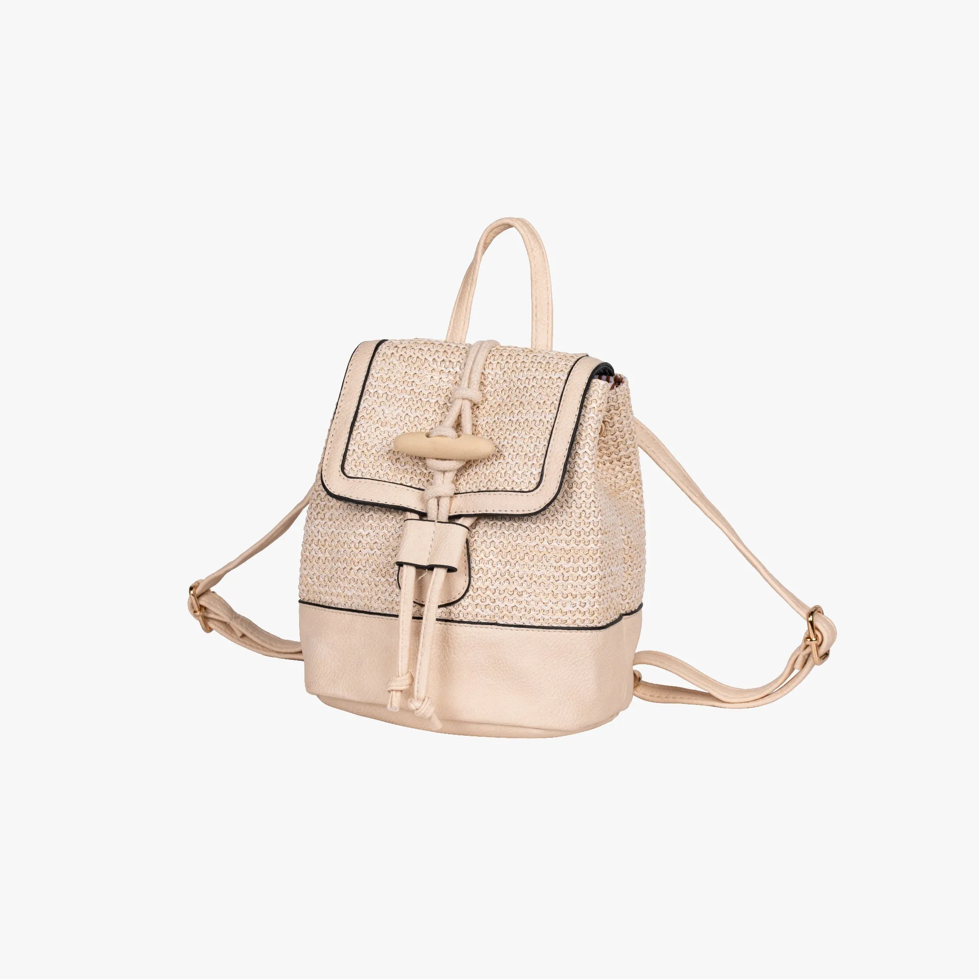Knotted Straw Backpack