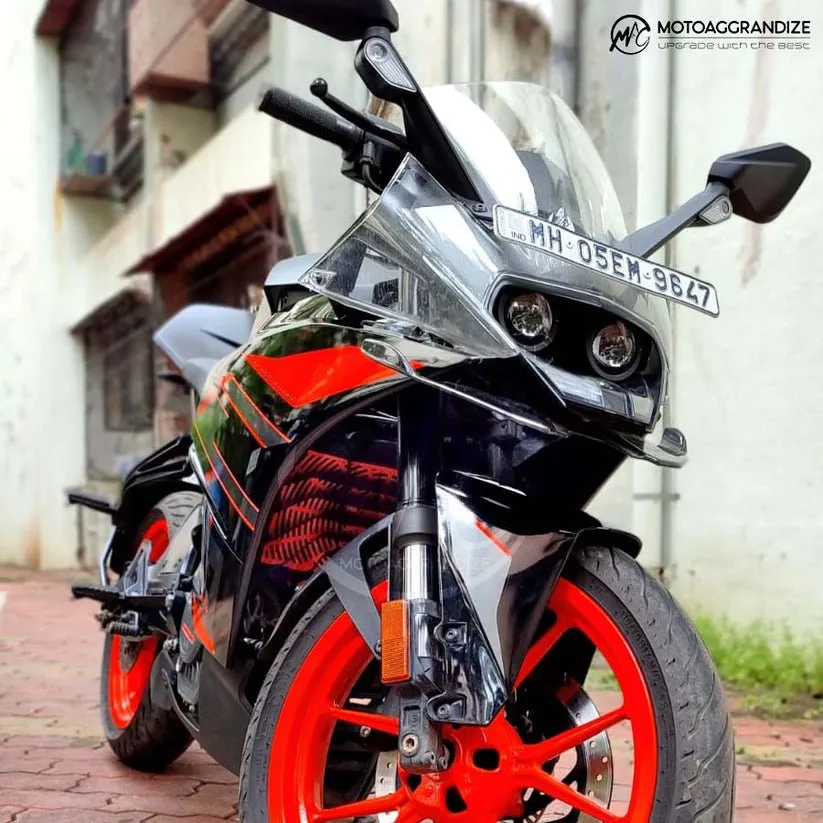 KTM Duke | RC 125/ 200/ 250/ 390 MOTOAGGRANDIZE Radiator Guard | Cover | Protector Version 2