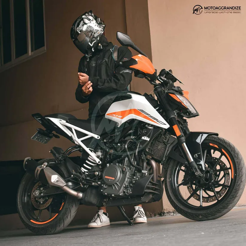 KTM Duke | RC 125/ 200/ 250/ 390 MOTOAGGRANDIZE Radiator Guard | Cover | Protector Version 2
