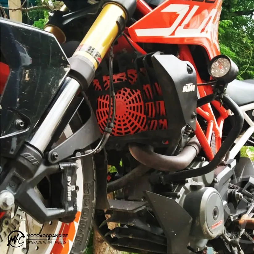 KTM Duke | RC 125/ 200/ 250/ 390 MOTOAGGRANDIZE Radiator Guard | Cover | Protector Version 2