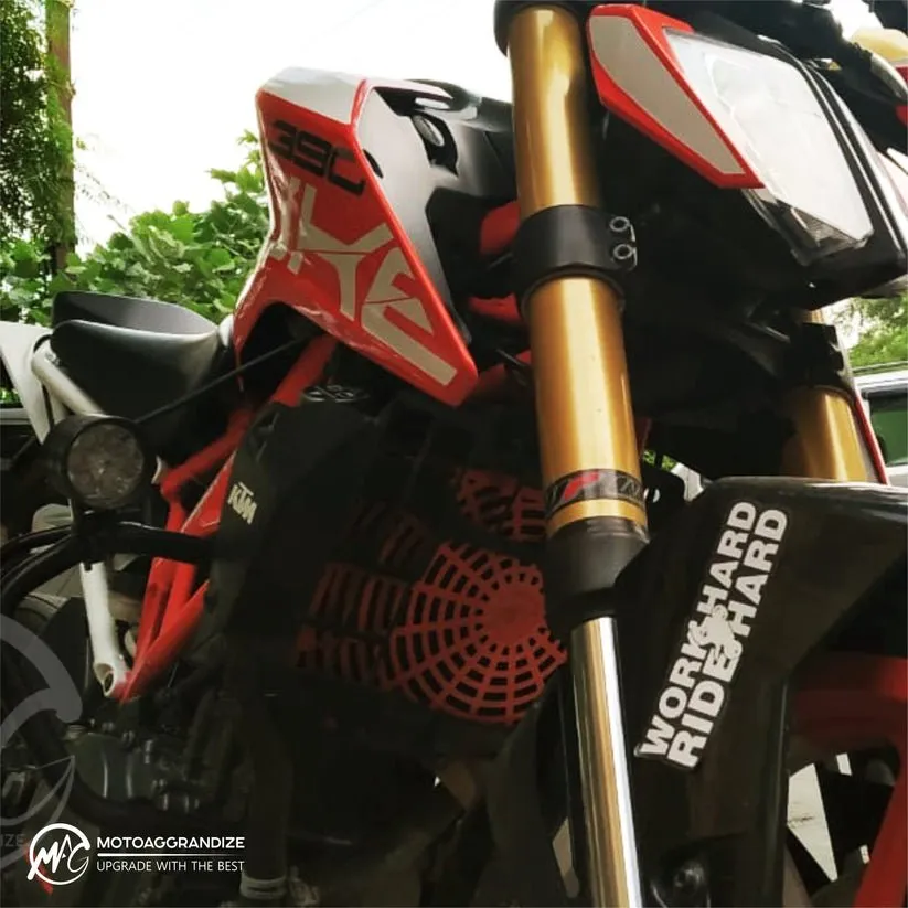 KTM Duke | RC 125/ 200/ 250/ 390 MOTOAGGRANDIZE Radiator Guard | Cover | Protector Version 2