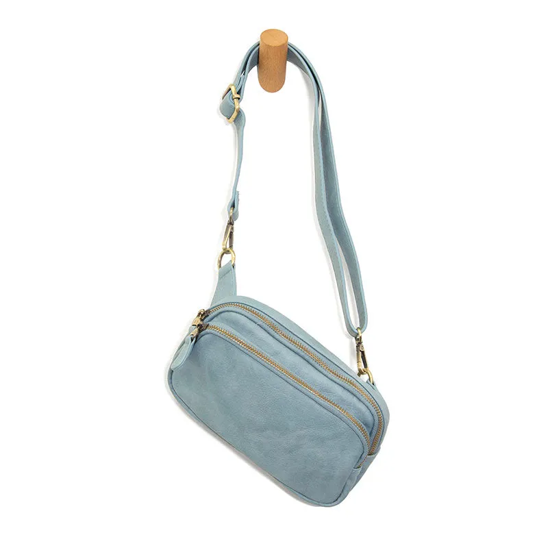 Kylie Double Zip Sling Belt Bag