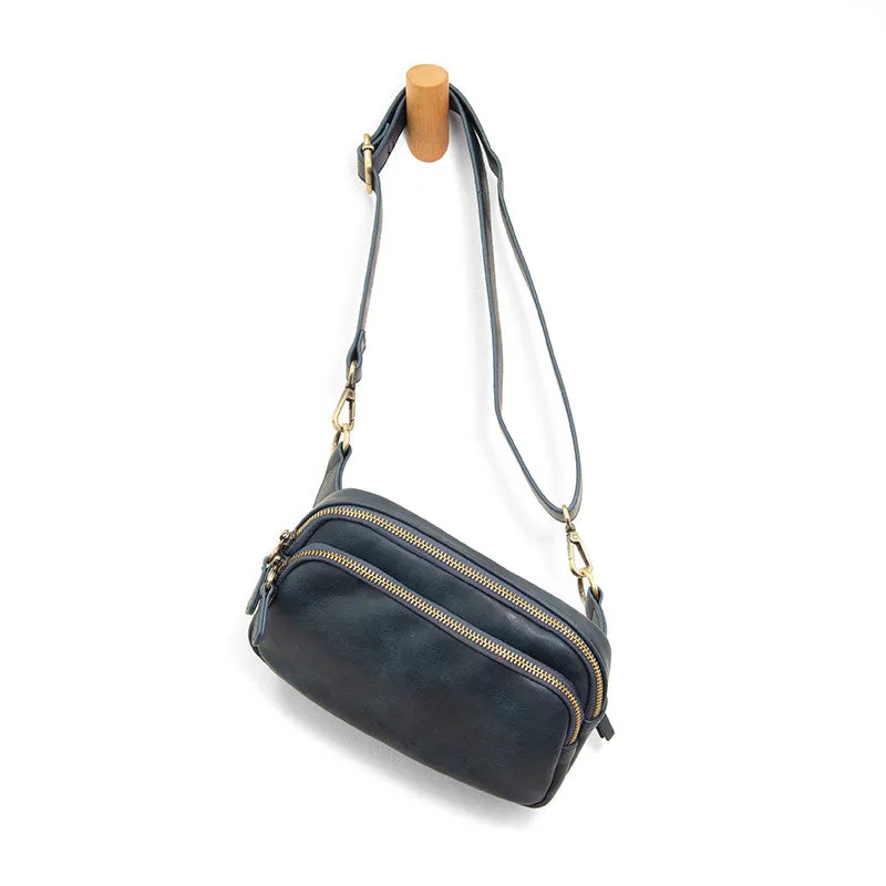Kylie Double Zip Sling Belt Bag