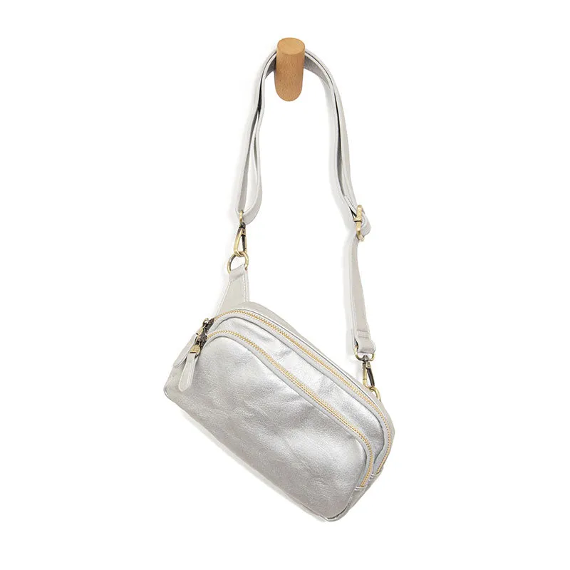 Kylie Double Zip Sling Belt Bag
