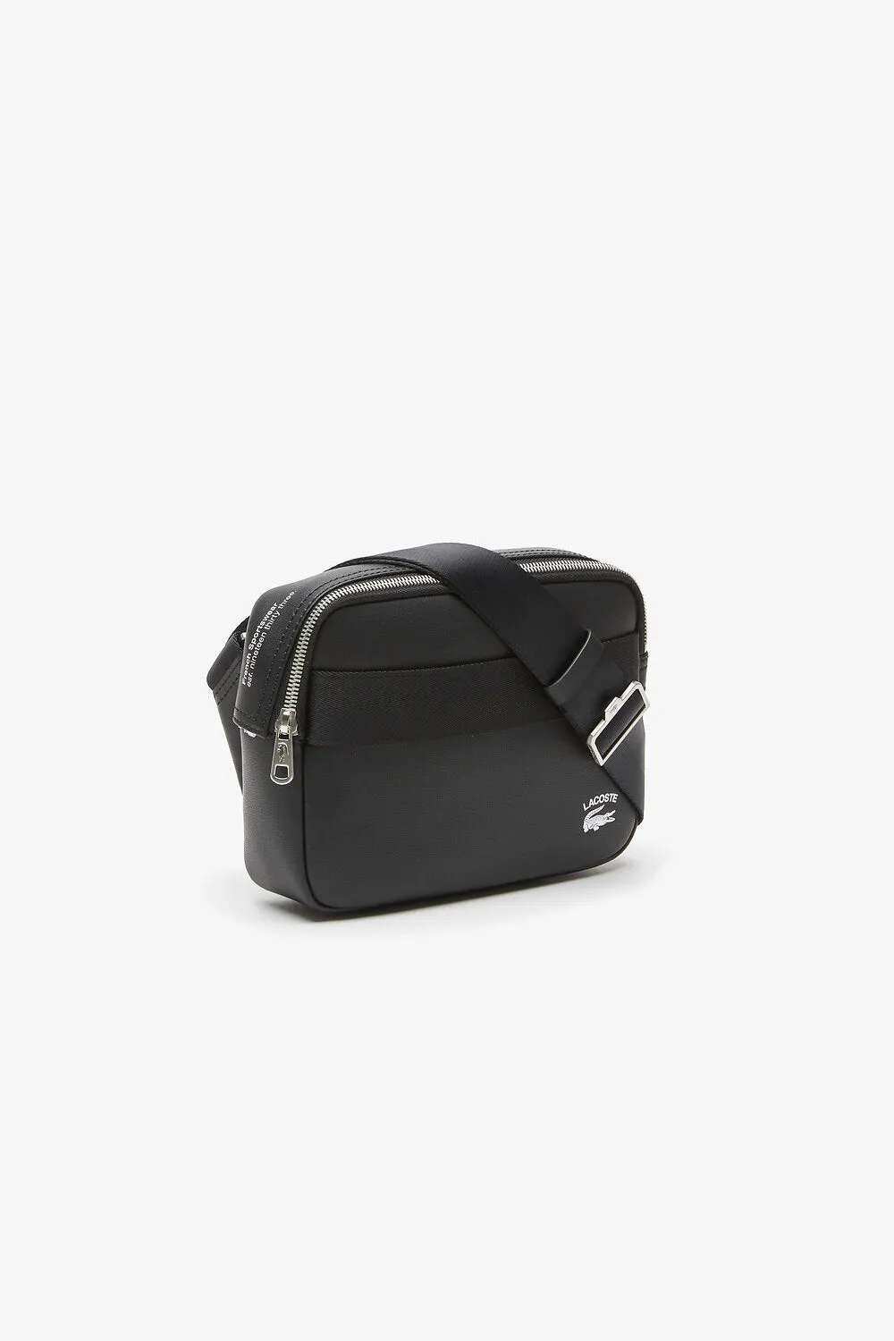 LACOSTE COATED SPLIT COW LEATHER REPORTER BAG NH4108PN