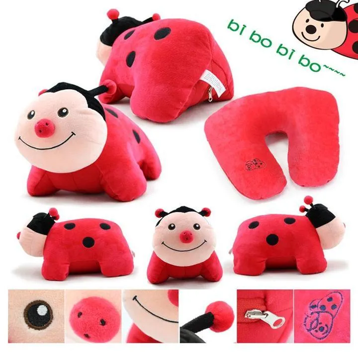 Lady Bug U Shaped Travel Pillow