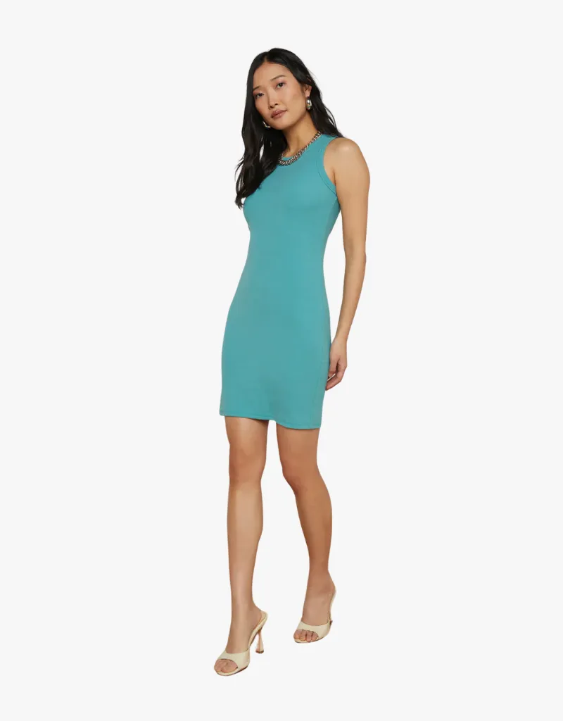 L'agence Ellis Mini Tank Dress in Bristol Blue