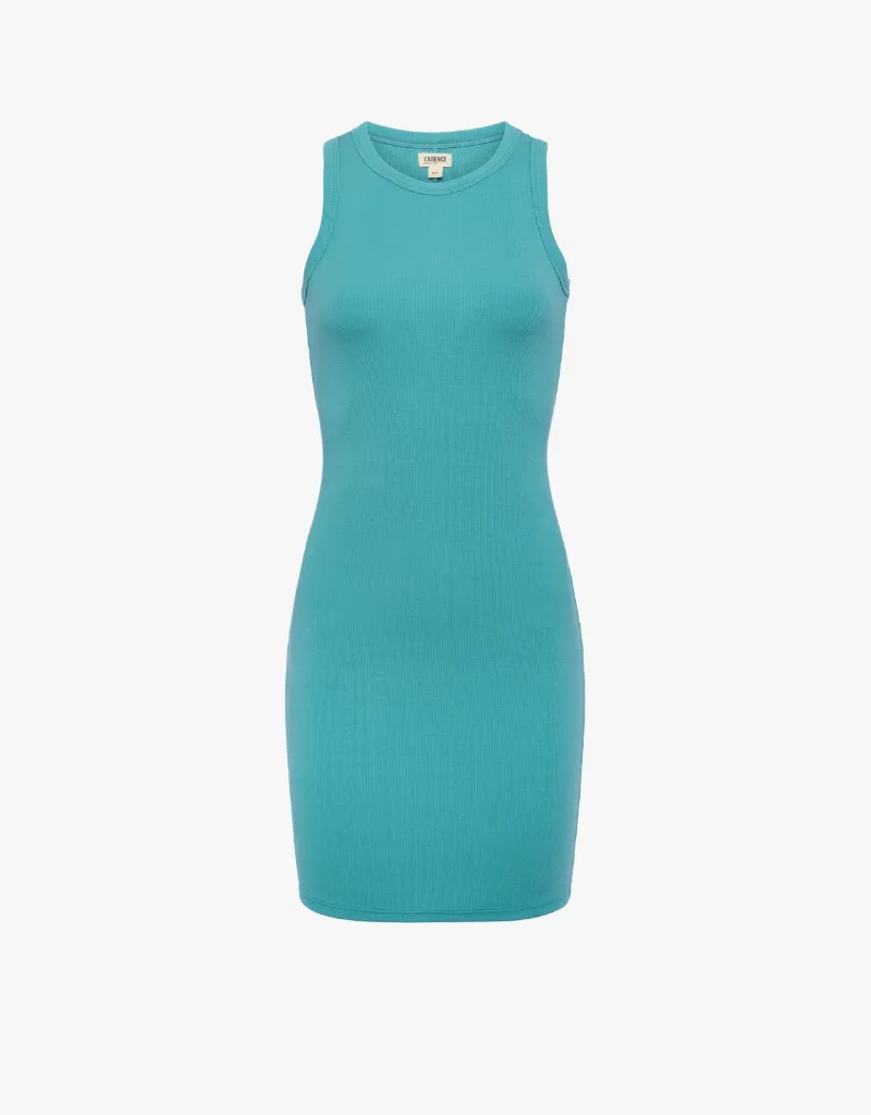 L'agence Ellis Mini Tank Dress in Bristol Blue
