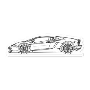 Lamborghini Aventador Outline Sticker