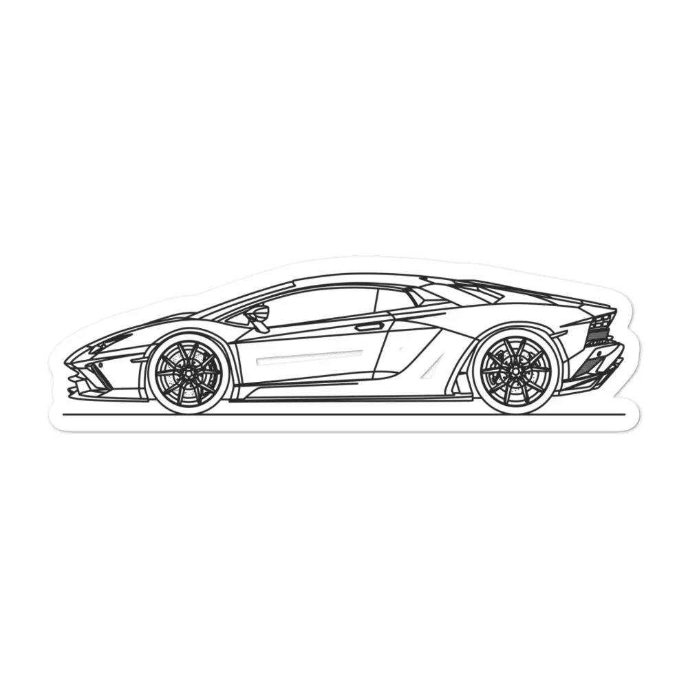 Lamborghini Aventador S Outline Sticker
