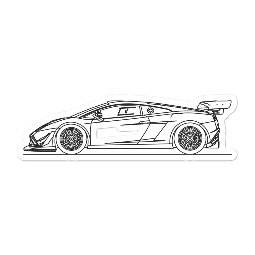 Lamborghini Gallardo GT3 Outline Sticker