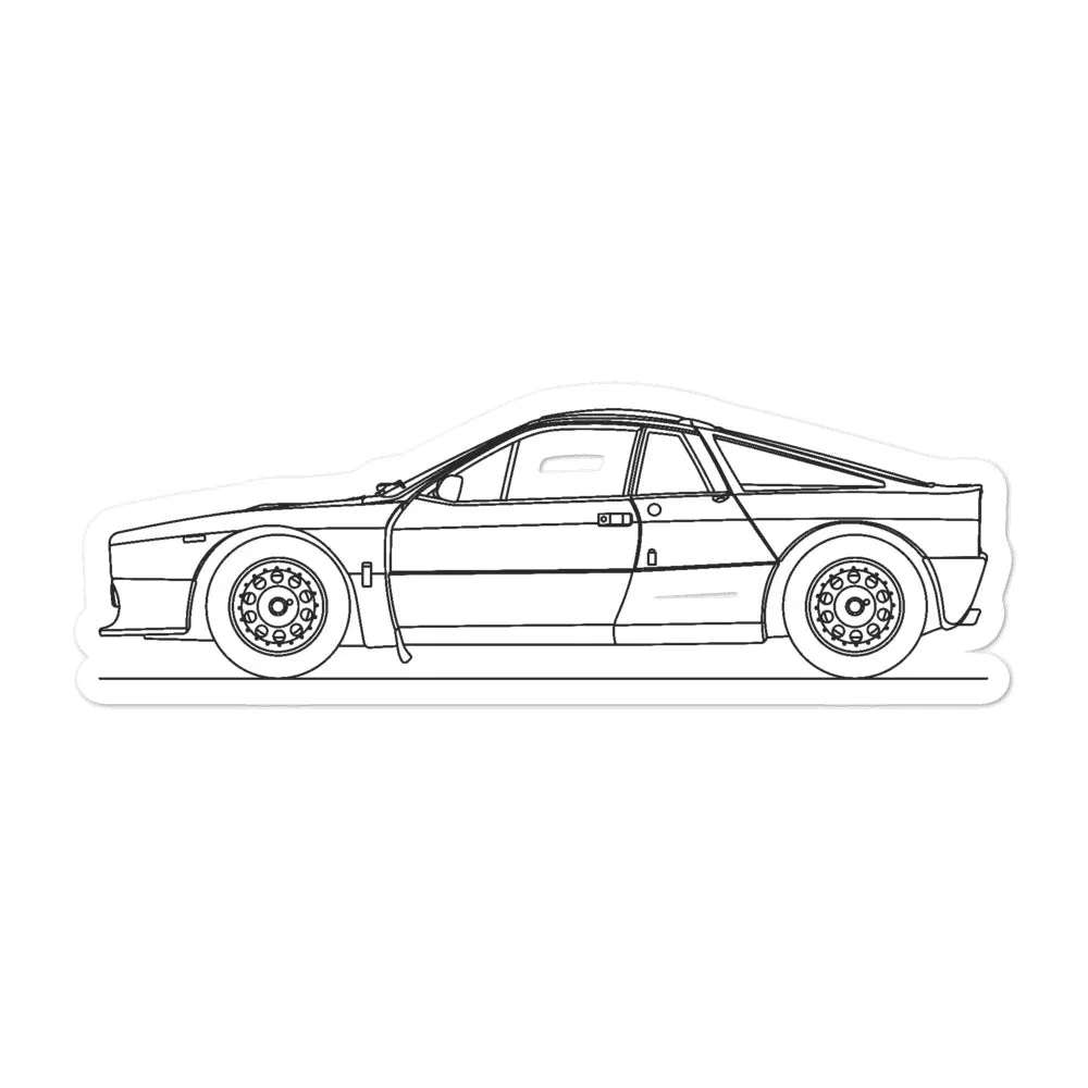 Lancia 037 Stradale Outline Sticker