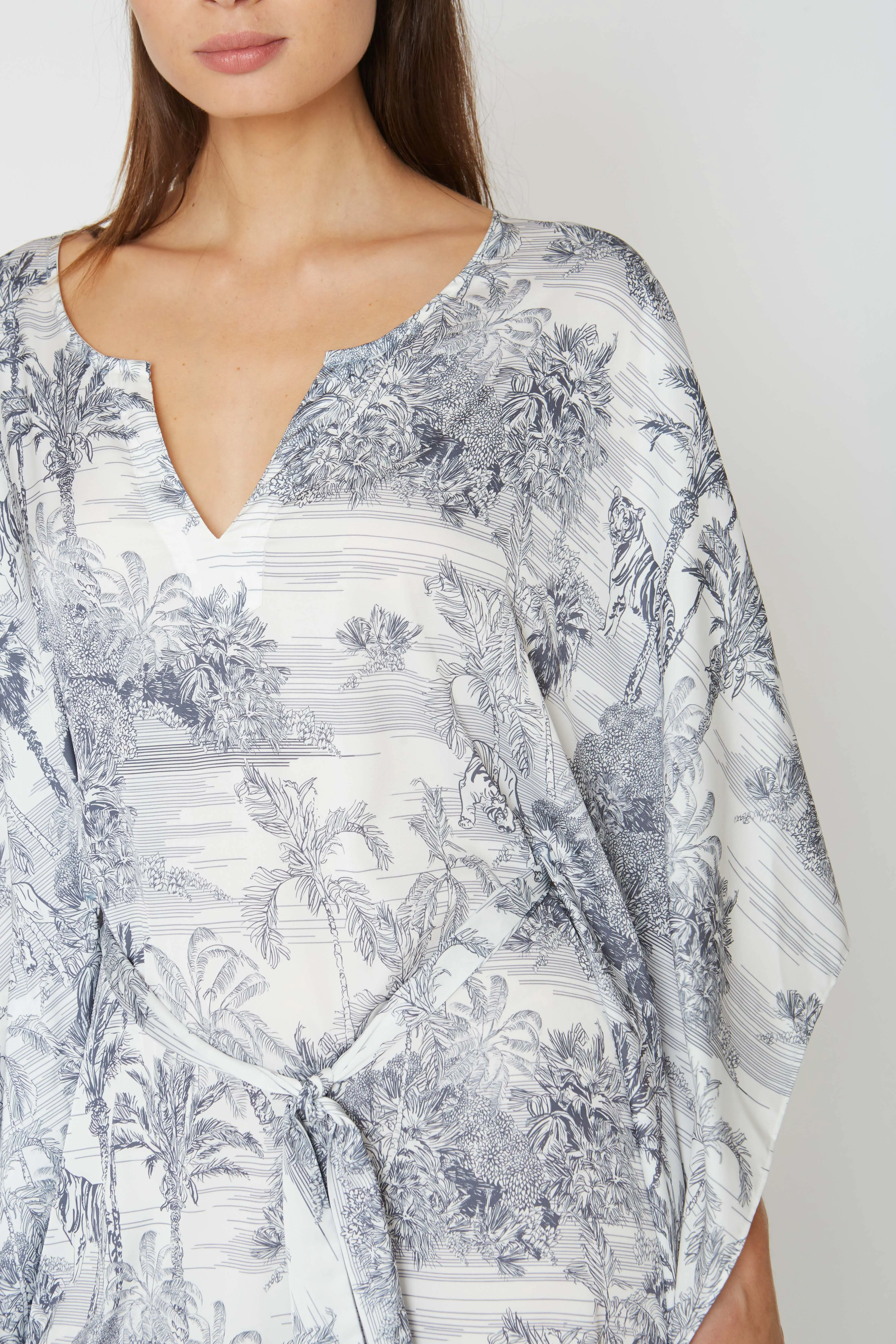 Landscape Grey Short Caftan