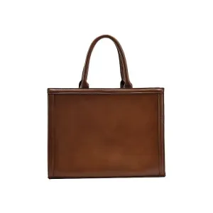 Large Tote Bag Women: Stylish Retro PU Tote with Magnetic Closure & Zippered Pockets - Stay Organized in Fashion