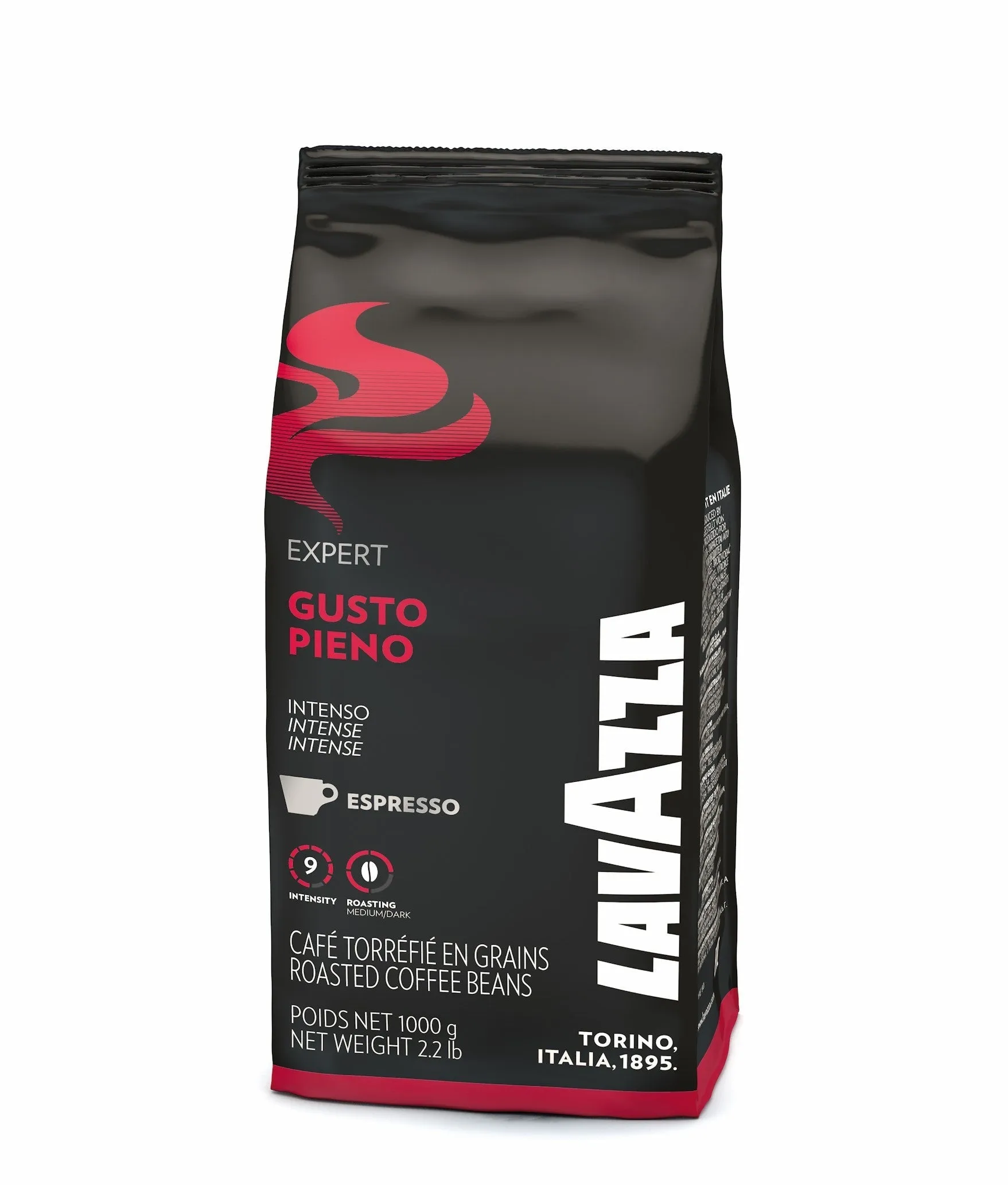 Lavazza Gusto Pieno 3Kg Coffee Beans (3 Packs of 1Kg)