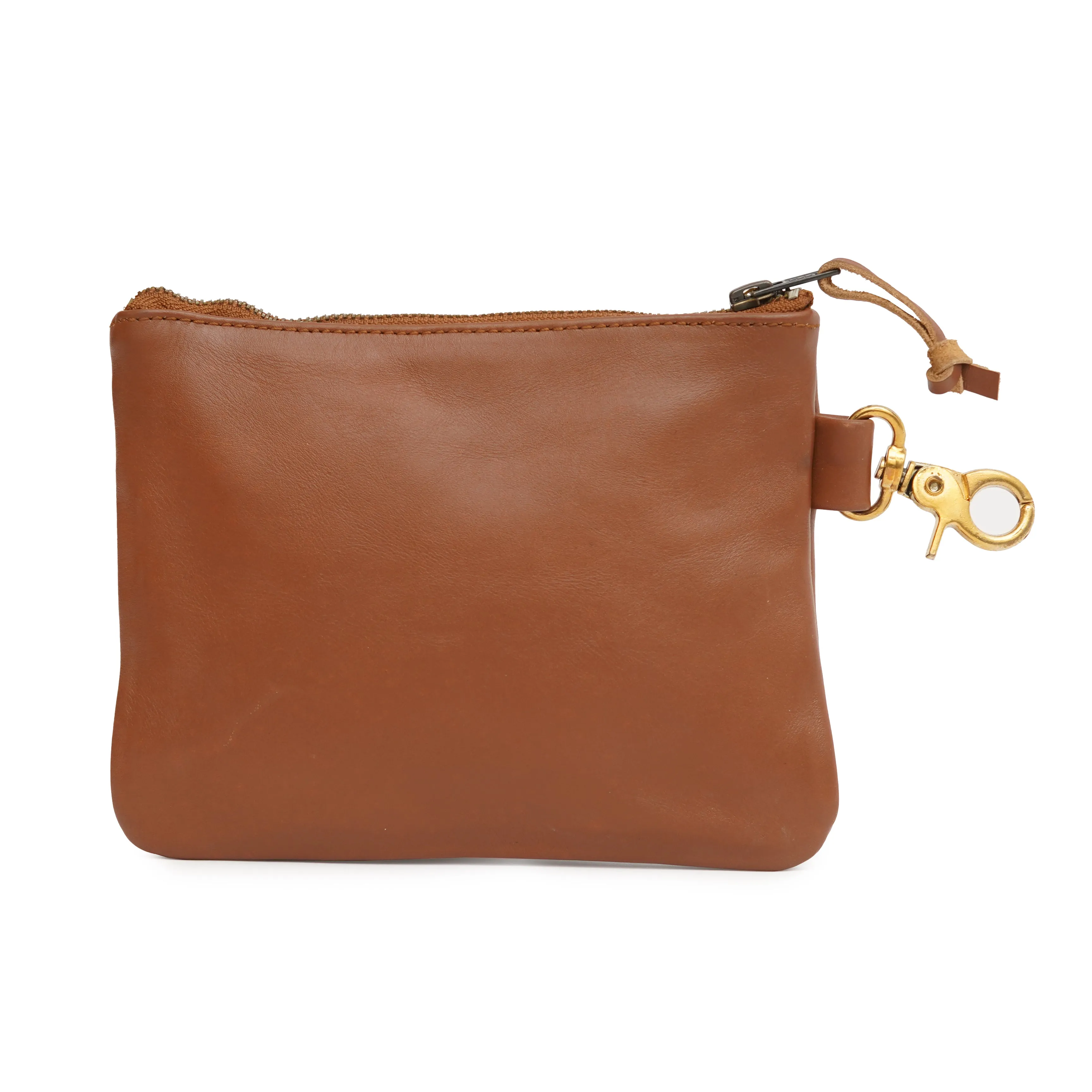 Leather Golf Ball Pouch With Brass Hooks