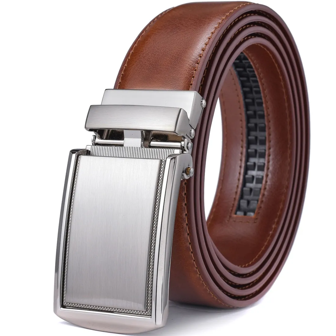 Leather Ratchet Belt 3.5CM Wide