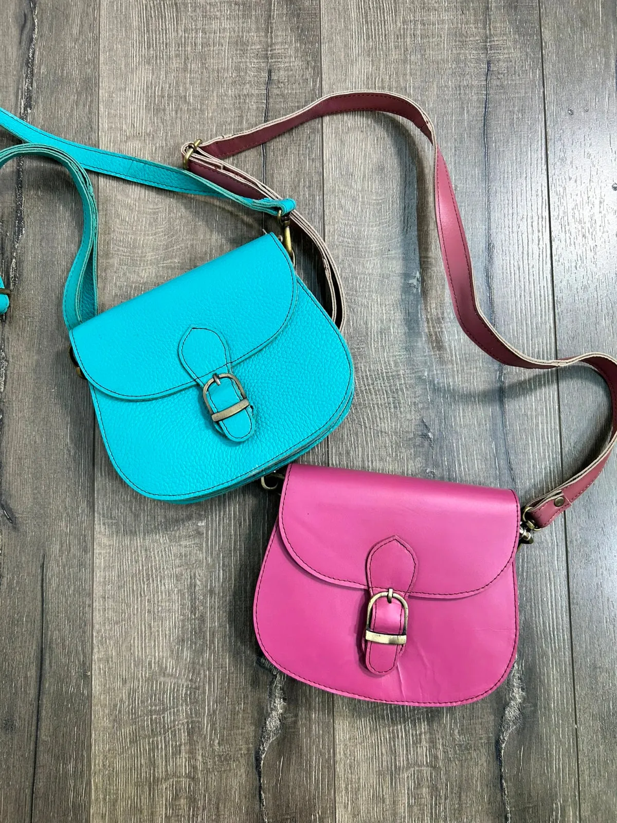 Leather Small Saddle Bag