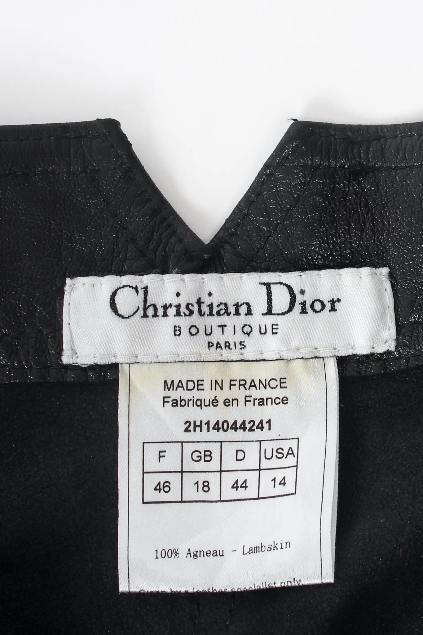 Leather Tuxedo Lace Plaque Pant