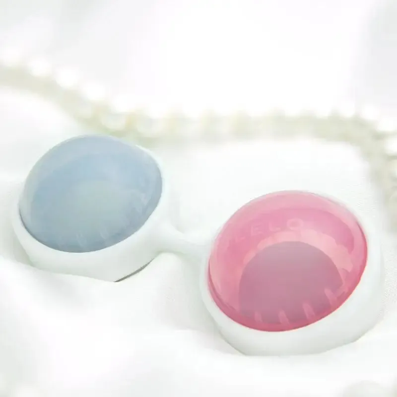 Lelo Luna Mini Pink and Blue Orgasm Ball Beads for Her
