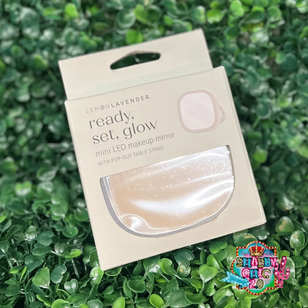 Lemon Lavender Ready, Set, Glow Mini LED Mirror
