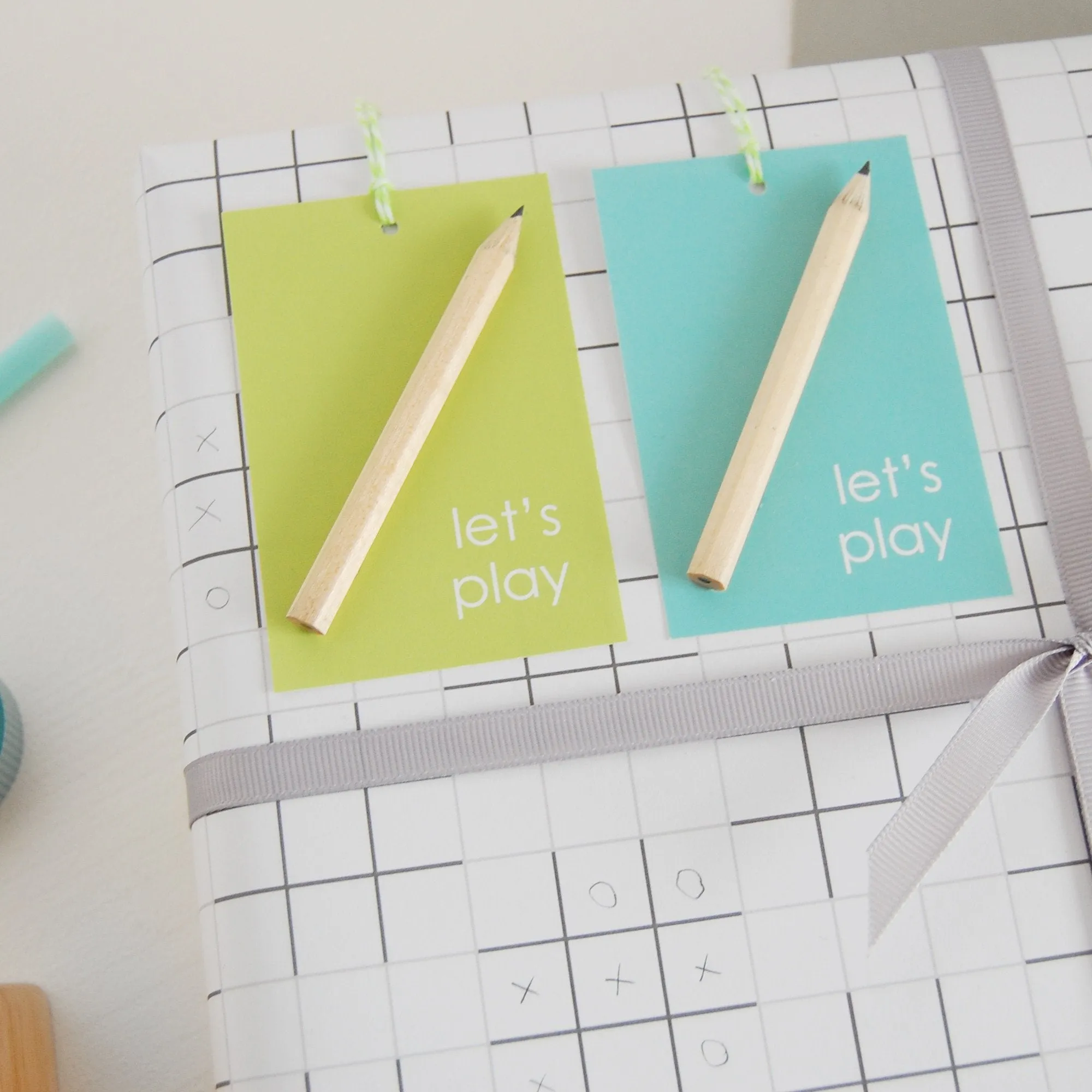Let's Play Noughts And Crosses Wrapping Paper Set