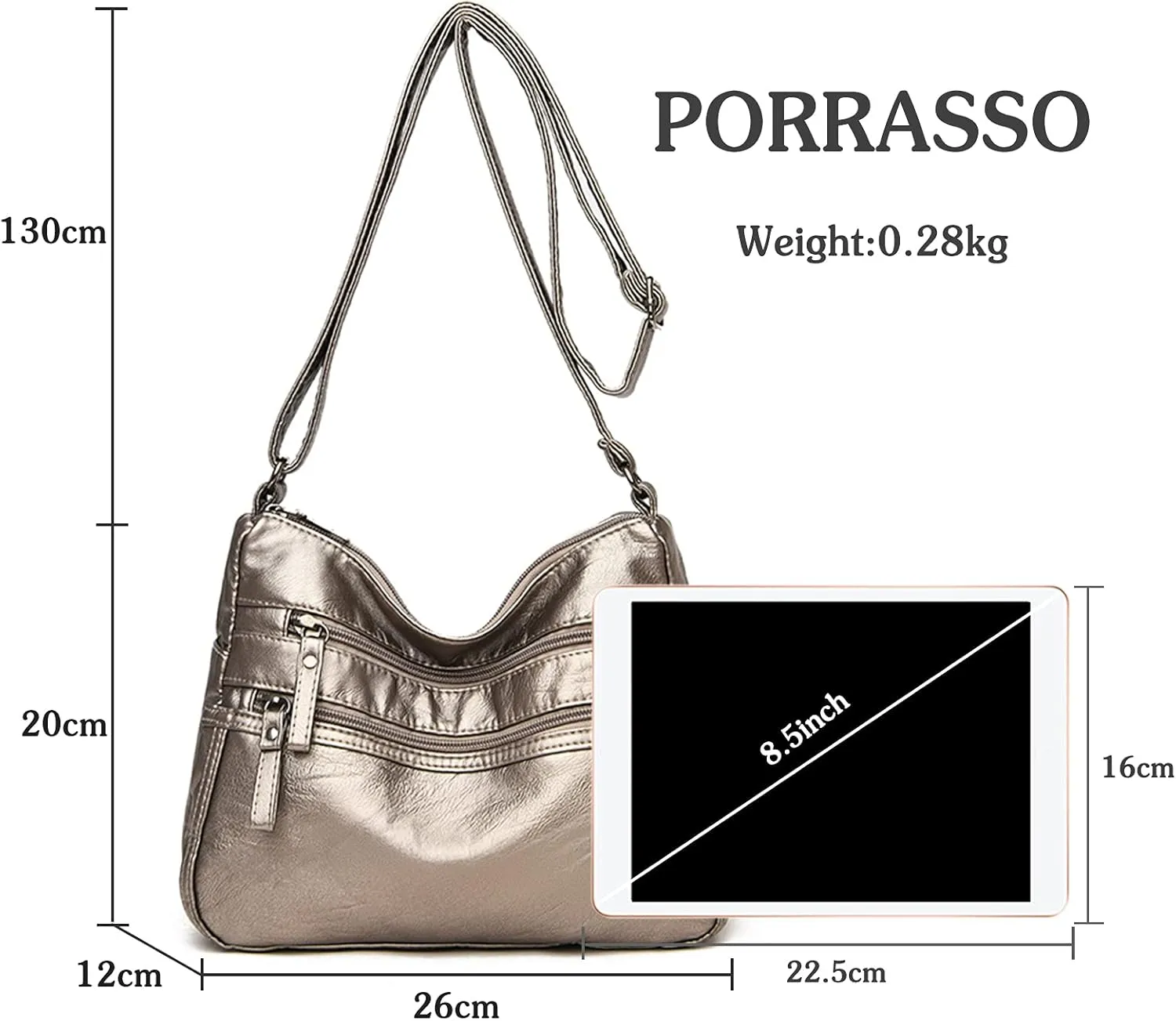 Lila | Stylish and Secure Anti-Theft Crossbody Organizer Bag