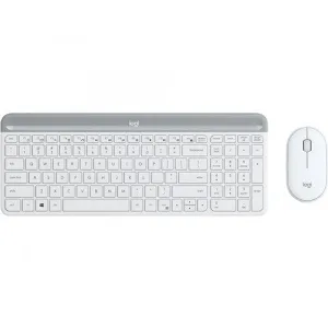 Logitech MK470 Slim Wireless Keyboard Mouse Combo Nano Receiver 1 Yr Warranty -White