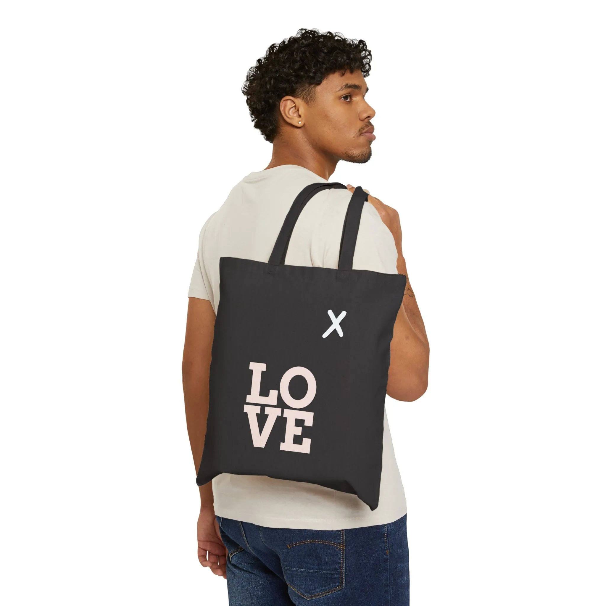 Love Cotton Canvas Tote Bag - Eco-Friendly Shopping Bag for Every Occasion