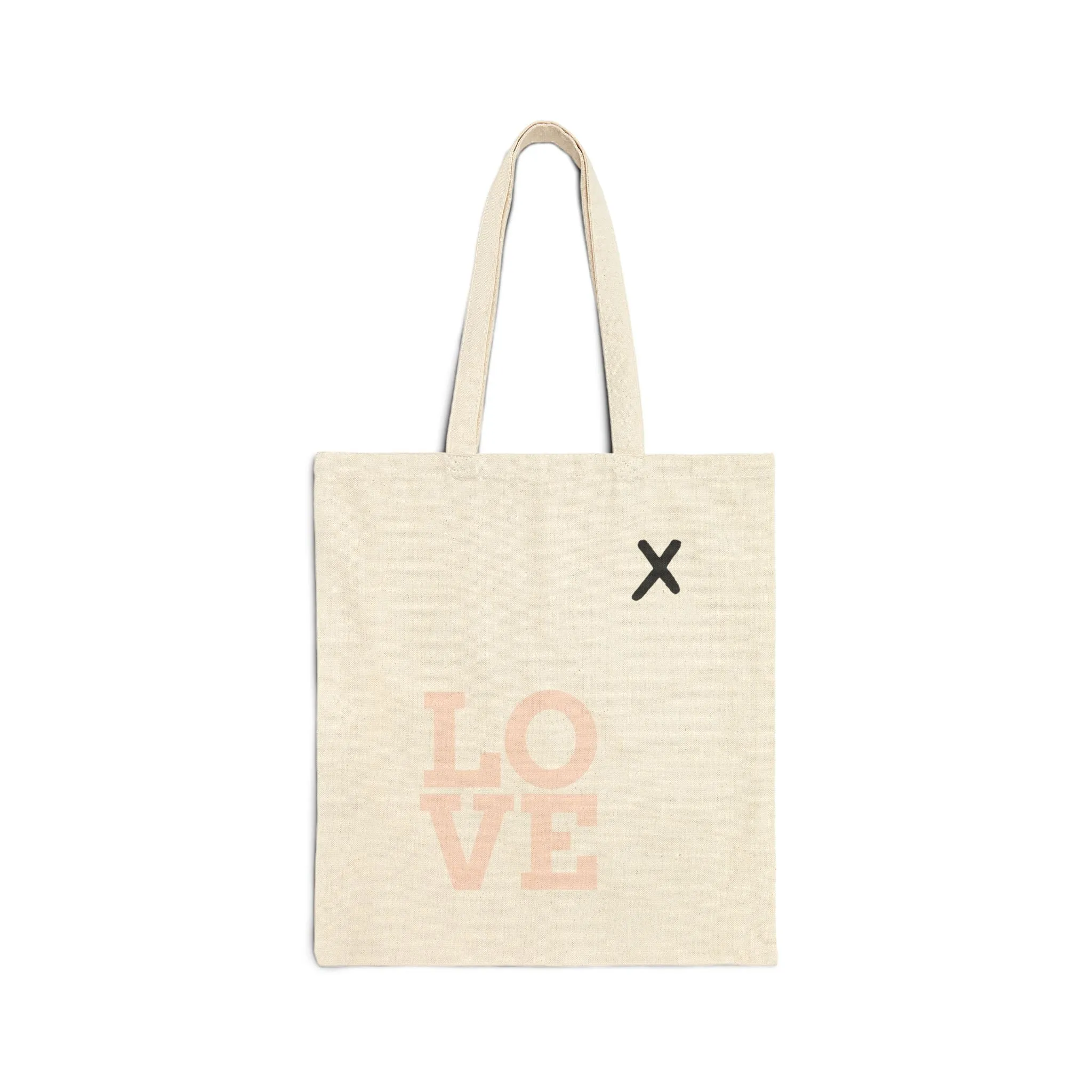 Love Cotton Canvas Tote Bag - Eco-Friendly Shopping Bag for Every Occasion