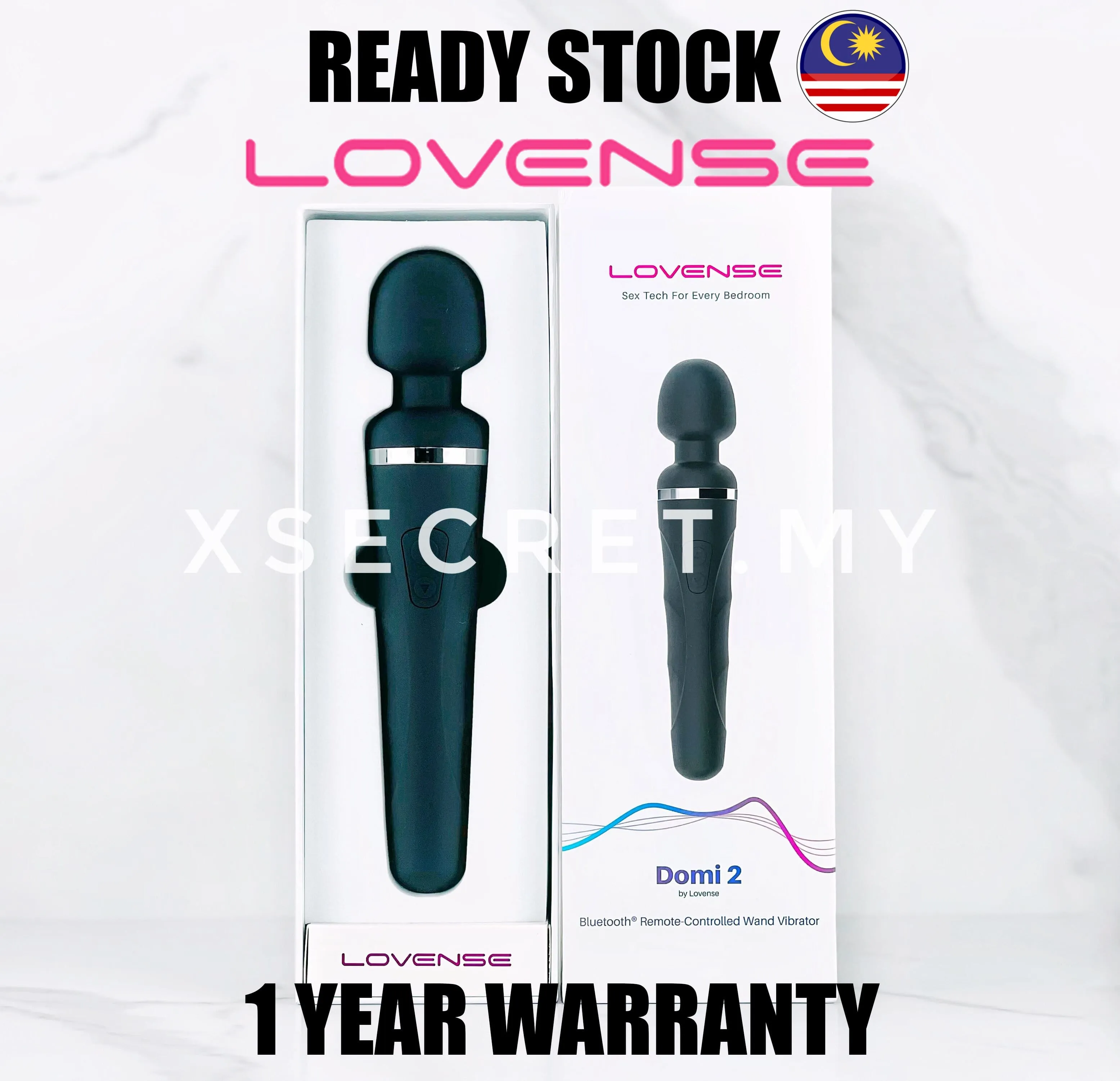 Lovense - Domi Wand 2 App Controlled Super Powerful Mini Wand