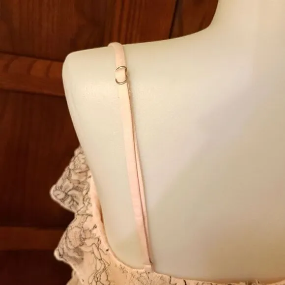 Lovers and Friends Revolve Adaline Mini Dress in Soft Blush Lace Prom Dress